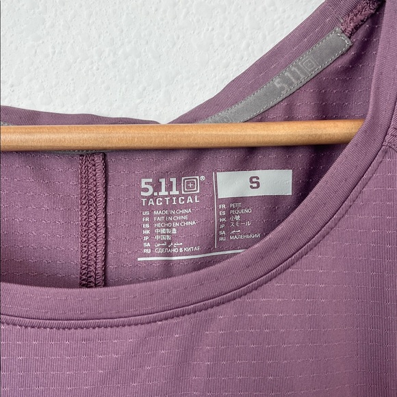 5.11 Tactical Women's Purple Short Sleeve Top - Picture 2 of 3